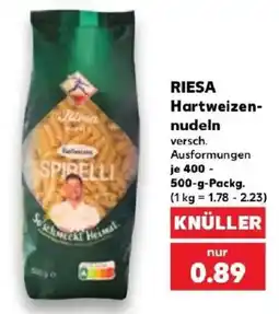 Kaufland RIESA Hartweizen-nudeln Angebot
