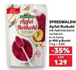Kaufland Spreewaldhof Apfel-Rotkohl Angebot