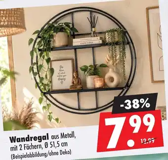 Wandregal aus Metall