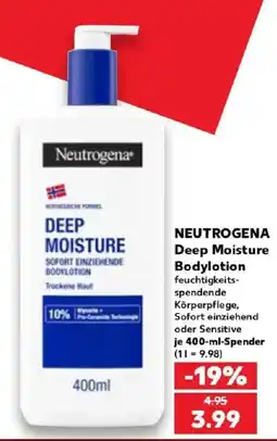 Kaufland Neutrogena Deep Moisture Bodylotion Angebot