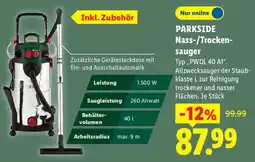 Lidl PARKSIDE Nass-/Trocken-sauger Angebot