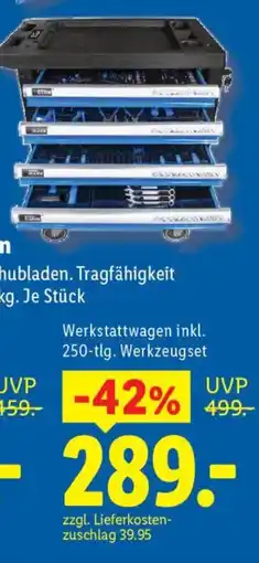 Lidl Werkstattwagen inkl. 250-tlg. Werkzeugset Angebot