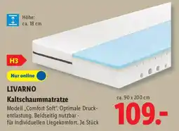 Lidl LIVARNO Kaltschaummatratze Angebot