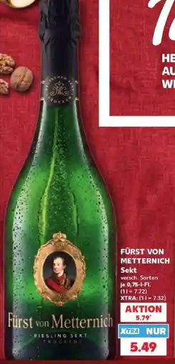 Kaufland Fürst von Metternich Riesling Sekt Angebot