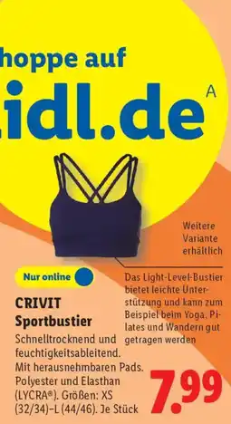 Lidl CRIVIT Sportbustier Angebot