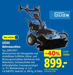 Lidl GÜDE Kehrmaschine Angebot