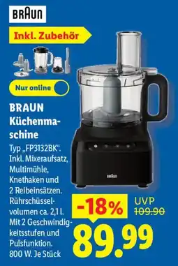 Lidl BRAUN Küchenmaschine Angebot