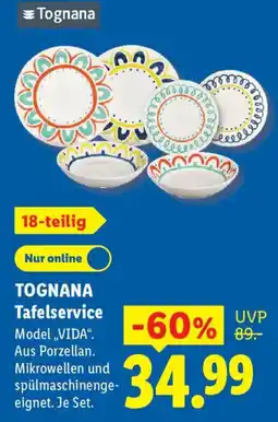Lidl TOGNANA Tafelservice Angebot