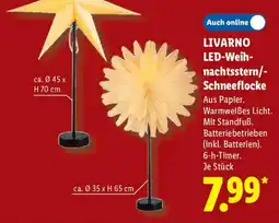 Lidl LIVARNO LED-Weihnachtsstern-/Schneeflocke Angebot
