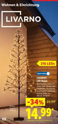 Lidl LIVARNO LED-Baum Angebot