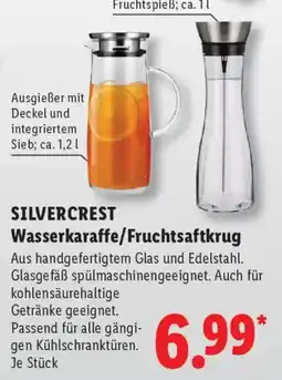 Lidl SILVERCREST Wasserkaraffe/Fruchtsaftkrug Angebot