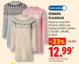 Lidl ESMARA Strickkleid Angebot