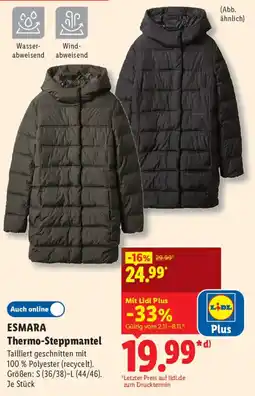 Lidl ESMARA Thermo-Steppmantel Angebot
