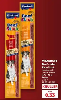 Kaufland Vitakraft Beef- oder Fish-Stick Angebot