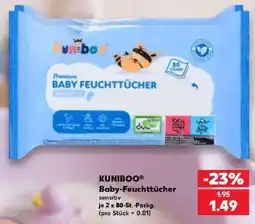 Kaufland KUNIBOO Baby-Feuchttücher Angebot