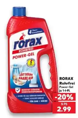 Kaufland RORAX Rohrfrei Power-Gel Angebot