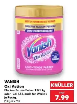 Kaufland VANISH Oxi Action Fleckentferner-Pulver Angebot
