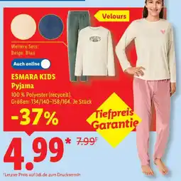 Lidl ESMARA KIDS Pyjama Angebot