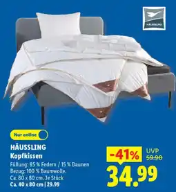 Lidl HÄUSSLING Kopfkissen Angebot