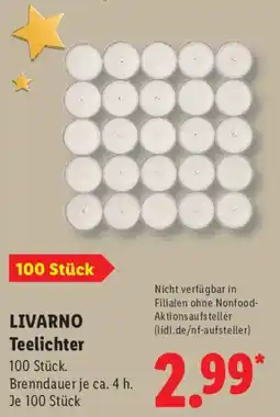 Lidl LIVARNO Teelichter Angebot