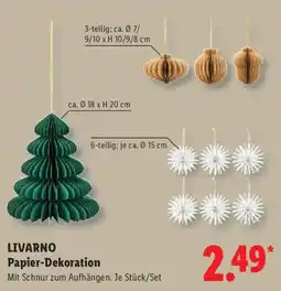 Lidl LIVARNO Papier-Dekoration Angebot