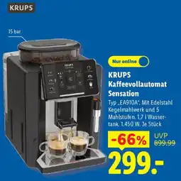 Lidl KRUPS Kaffeevollautomat Sensation Angebot