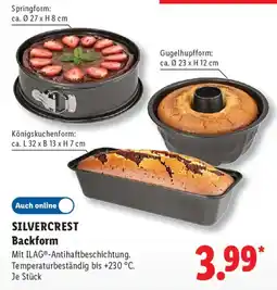 Lidl SILVERCREST Backform Angebot