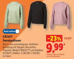 Lidl CRIVIT Sweatpullover Angebot