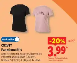 Lidl CRIVIT Funktionsshirt Angebot