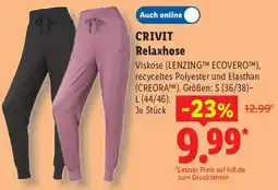 Lidl CRIVIT Relaxhose Angebot