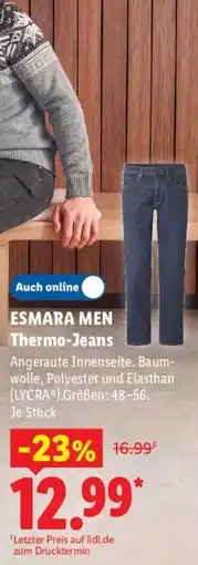 Lidl ESMARA MEN Thermo-Jeans Angebot