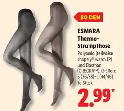 Lidl ESMARA Thermo-Strumpfhose Angebot