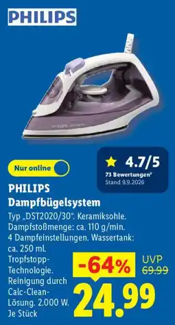 Lidl PHILIPS Dampfbügelsystem Angebot