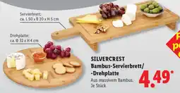 Lidl SILVERCREST Bambus-Servierbrett/-Drehplatte Angebot