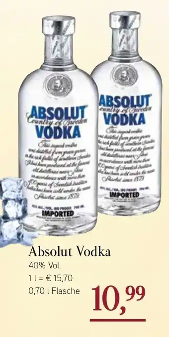 Dornseifer Absolut Vodka 700ml Angebot