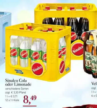 Dornseifer Sinalco Limonade o. Cola 12*1L Angebot