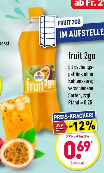 Aldi Nord Fruit 2go 0,75L Angebot