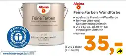 Globus Baumarkt Alpina Feine Farben Wandfarbe Angebot