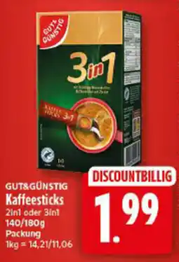 Elli Markt Kaffee sticks 3in1 Angebot