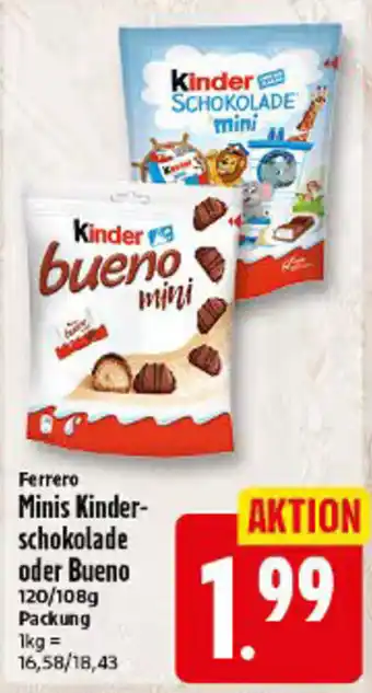 Ferrero Kinder-schokolade oder Bueno