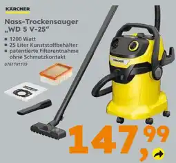 Globus Baumarkt KÄRCHER Nass-Trockensauger WD 5 V-25 Angebot