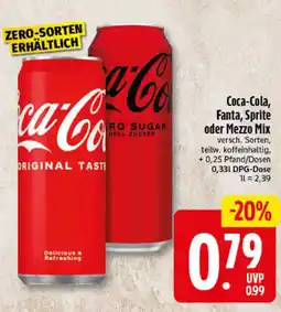 Elli Markt Coca-Cola, Fanta, Sprite oder Mezzo Mix Angebot