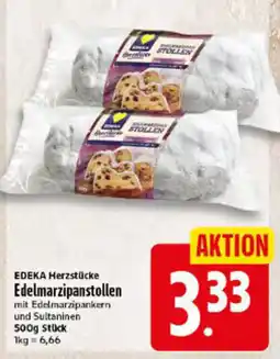 Elli Markt EDEKA Herzstücke Edelmarzipanstollen Angebot