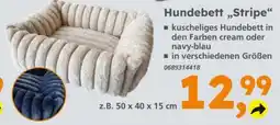 Globus Baumarkt Hundebett „Stripe“ Angebot