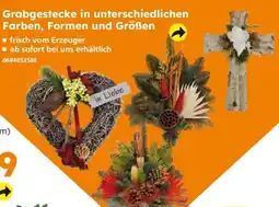 Globus Baumarkt Grabgestecke in unterschiedlichen Farben, Formen und Größen Angebot
