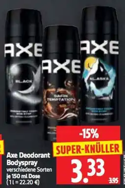 Edeka Herkules Axe Deodorant Bodyspray Angebot