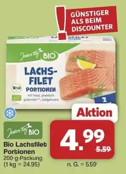 Famila Nord West Jeden Tag BIO Lachsfilet Portionen Angebot