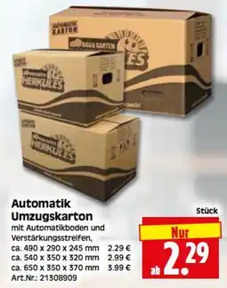Herkules Baumarkt Automatik Umzugskarton HERKULES Angebot