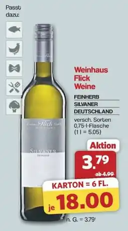 Famila Nord West Weinhaus Flick Weine SILVANER Angebot