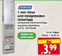 Herkules Baumarkt RENOVO 1 mm Vinyl- und Designboden-Unterlage Angebot